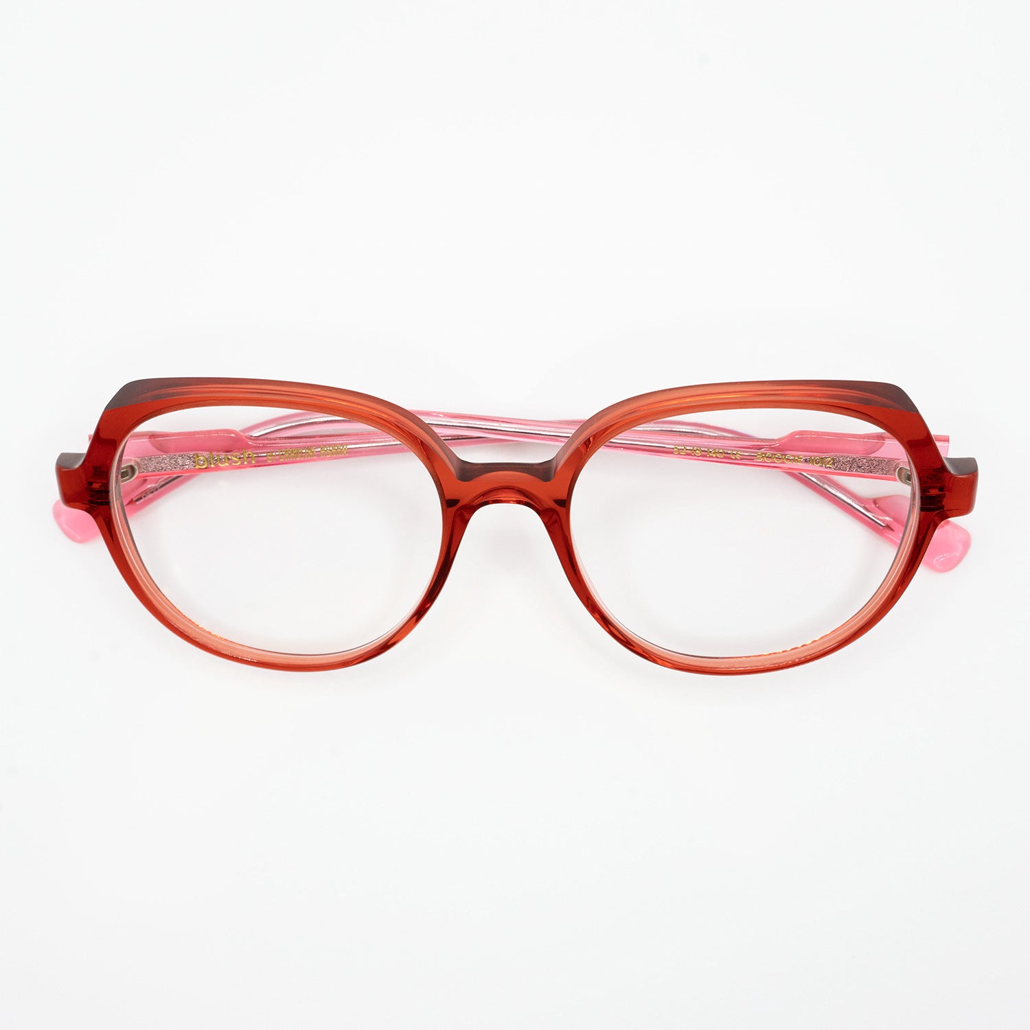 GAFA CUADRADA DE PASTA ROJA DE LA MARCA BLUSH - Óptica Bronte